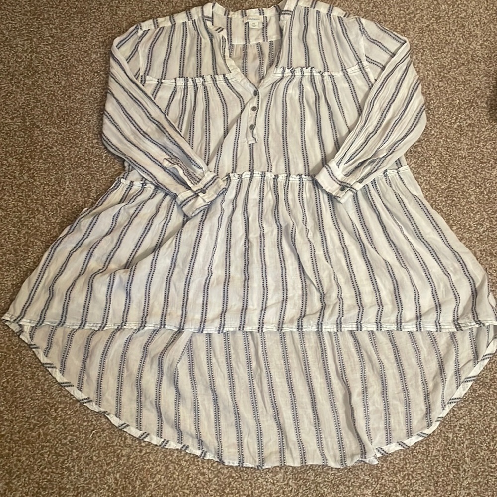 Sundance Striped Oversized Blouse